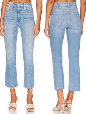 Mother - The Hustler Ankle Fray in High-Life Wash